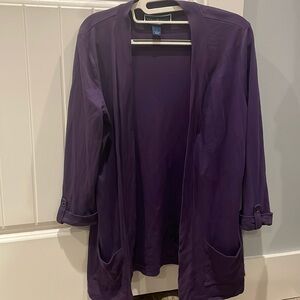 Purple sweater with pockets